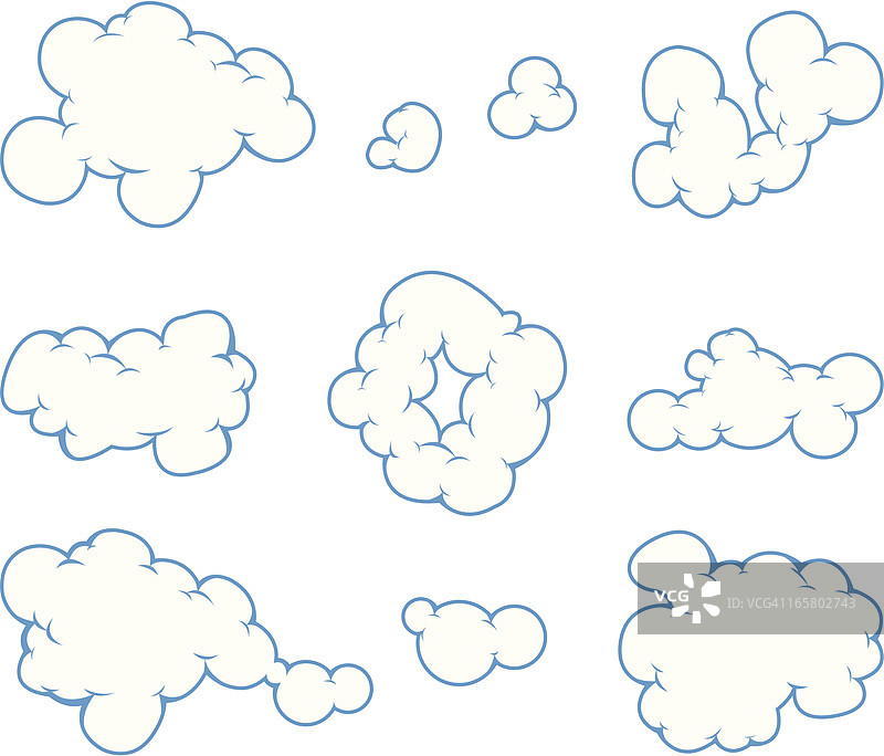 卡通云朵图片素材