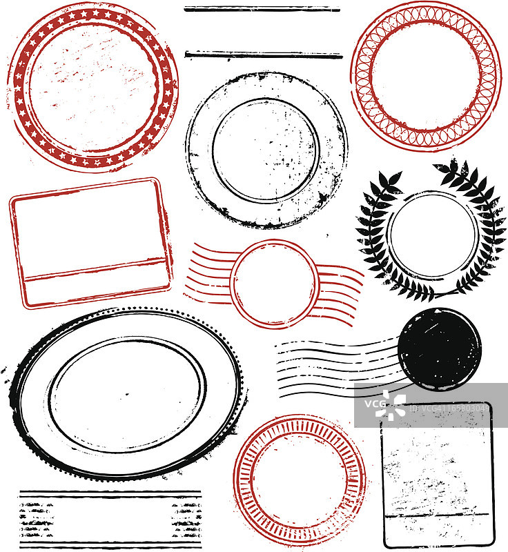 空白通用橡皮图章图片素材