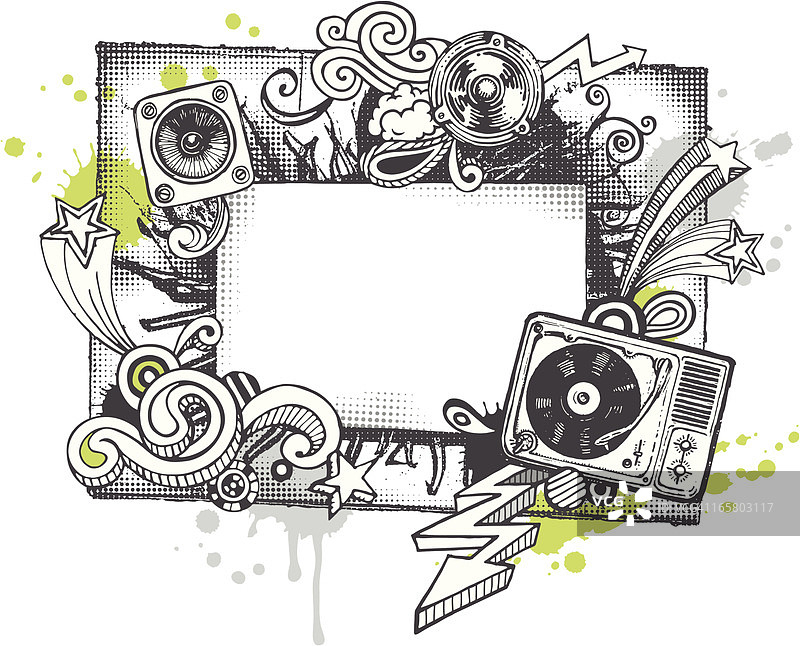 Grunge音乐banner图片素材