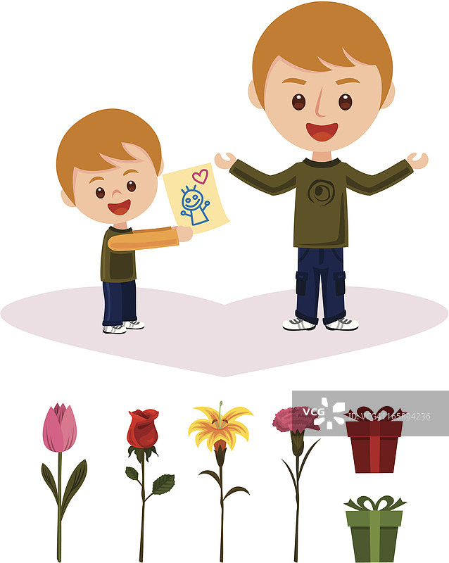 父亲节礼物创意图片素材