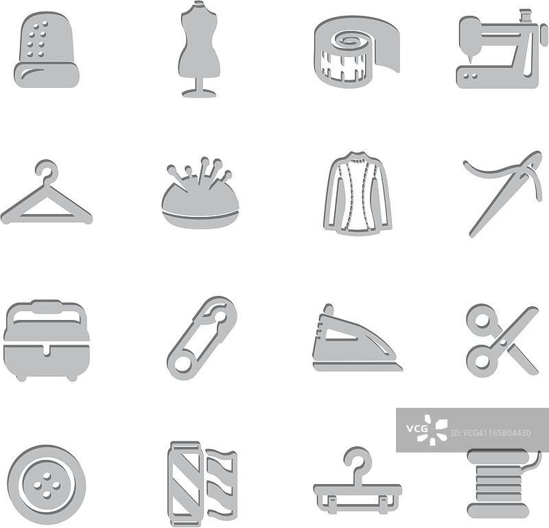 缝纫印记符号图片素材