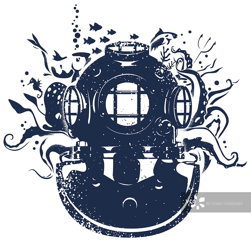 潜水员头盔图片素材