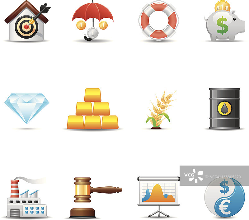金融与投资图标合集 | 优雅系列图片素材