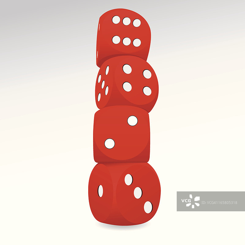 红色骰子图片素材