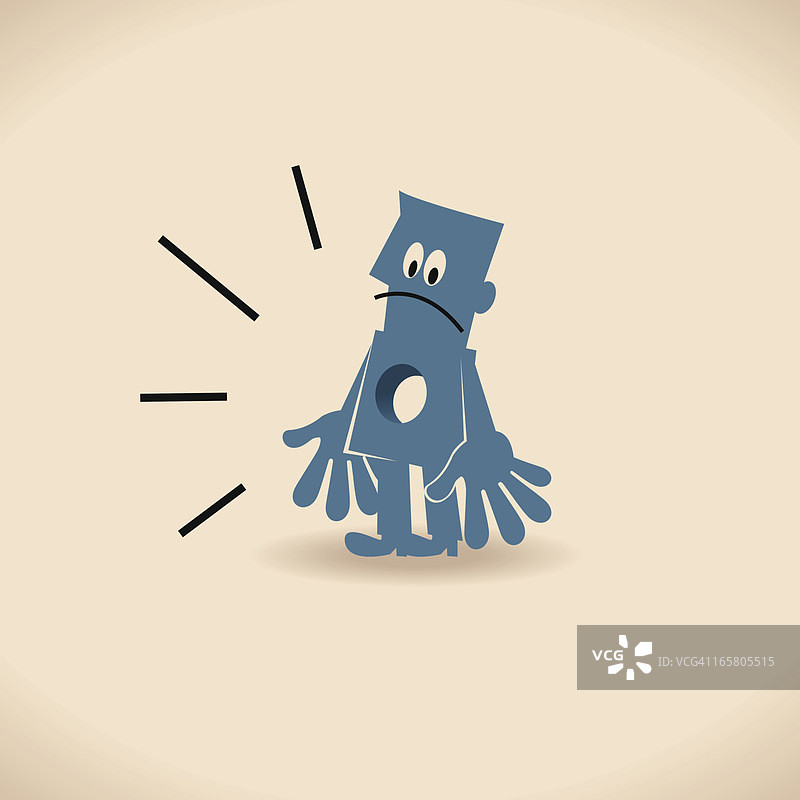 空旷环境中的男人图片素材