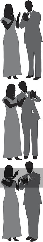 情侣鼓掌组图图片素材