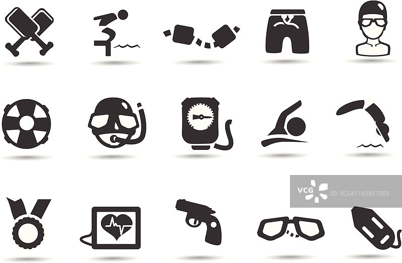 游泳图标图片素材