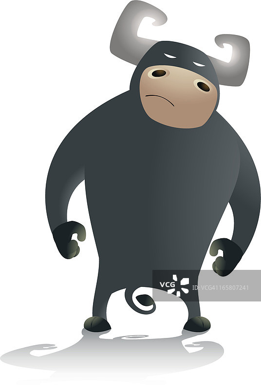 公牛卡通图片素材