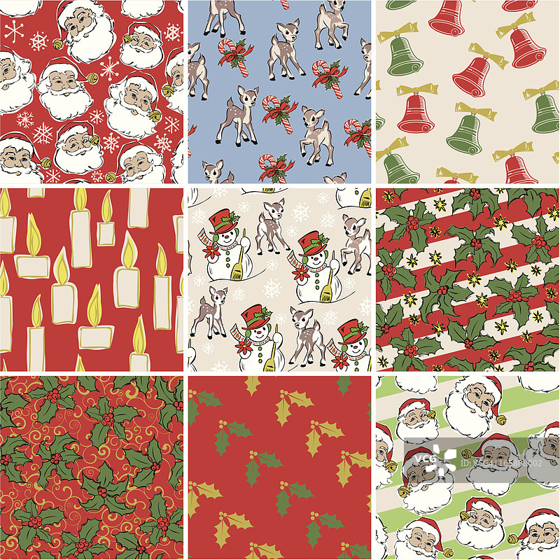 圣诞节包装纸图片素材