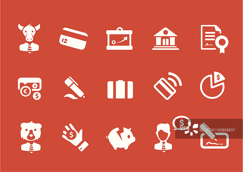 地铁银行图标集图片素材