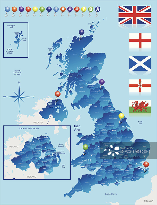 英国地图图片素材