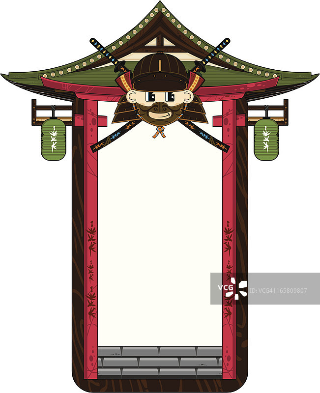 古代武士框架图片素材