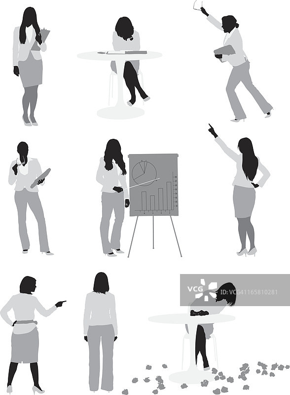 商务女性多图图片素材