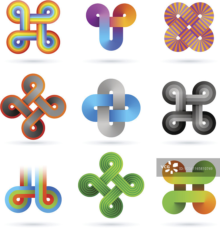 无限渐变元素设计图片素材