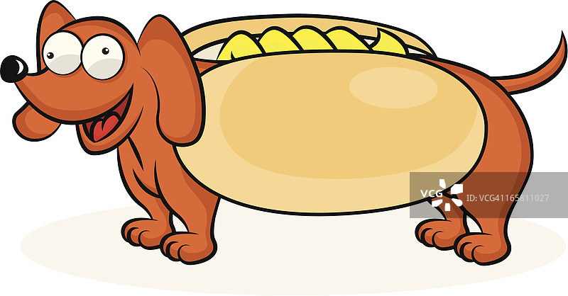 面包里的狗图片素材