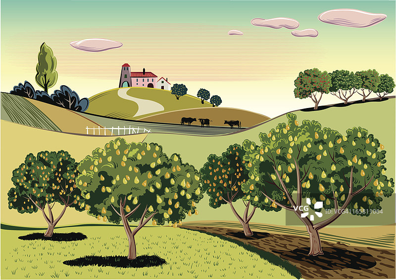 梨树风景图片素材