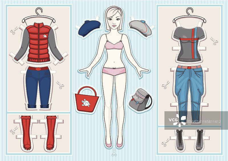 纸娃娃图片素材