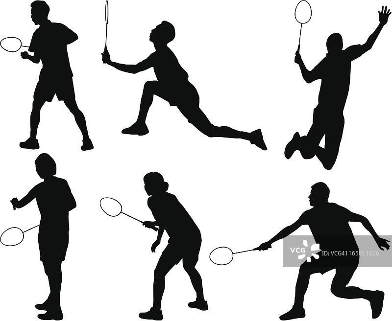 羽毛球轮廓图片素材