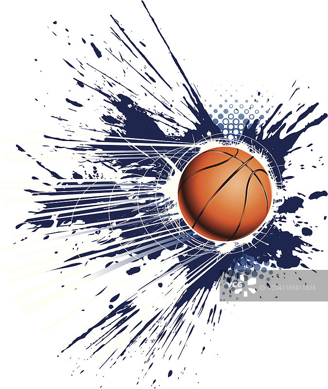 做旧风格速度篮球图片素材