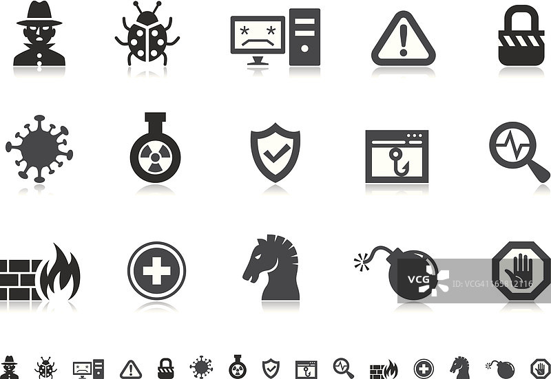 互联网安全图标|Pictoria系列图片素材