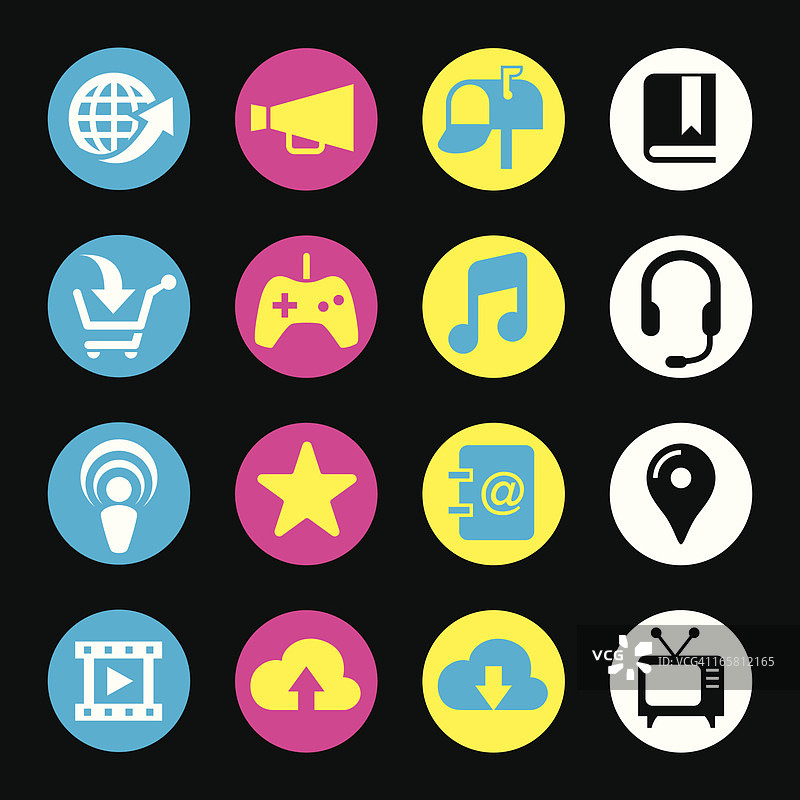 CMYK图标（Web/互联网）图片素材