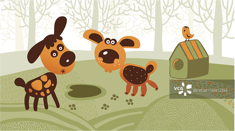 卡通狗图片素材