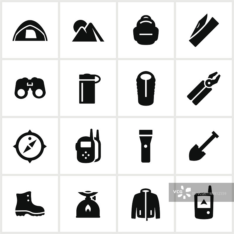 户外装备图标图片素材