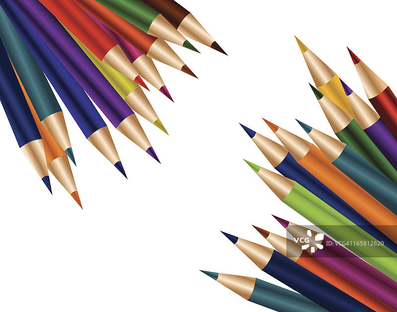 彩色铅笔图片素材