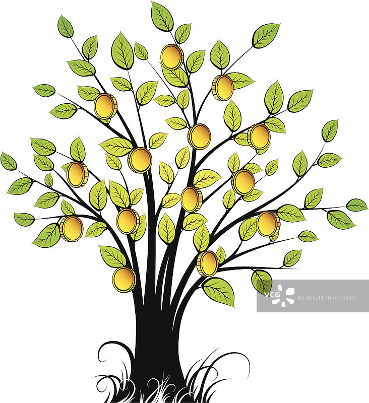 摇钱树图片素材