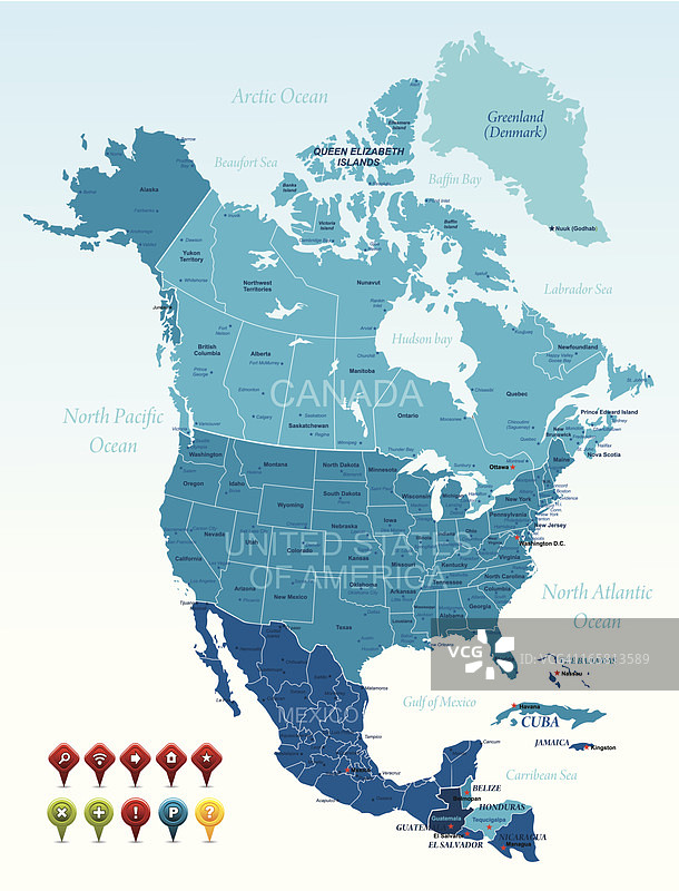 北美洲图片素材