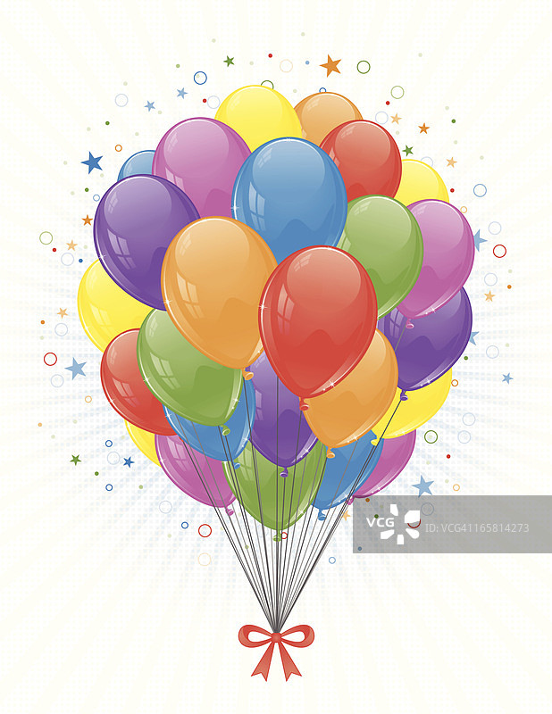 一束气球图片素材