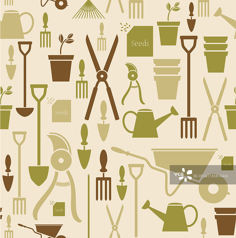 园艺重复图案图片素材