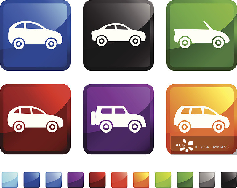 汽车租赁选择免版税矢量图标贴纸图片素材