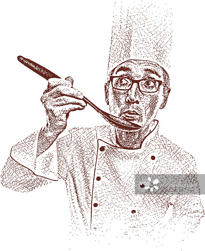 厨师品尝食物图片素材
