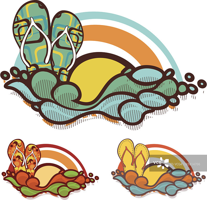 夏季假日标志图片素材