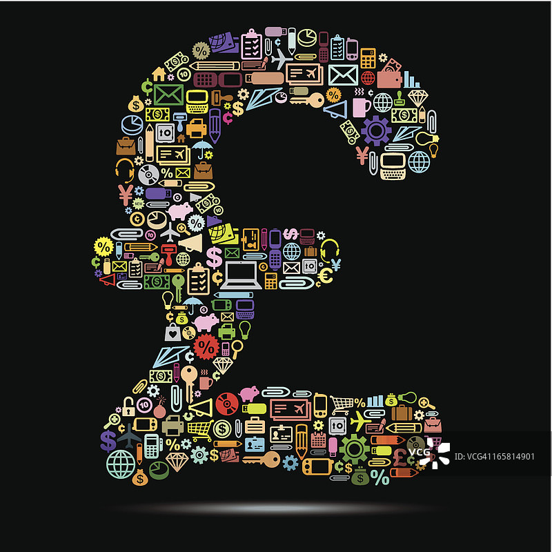 矢量英镑符号图片素材