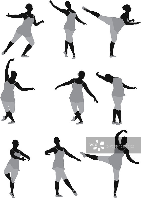 跳舞的女人多图图片素材