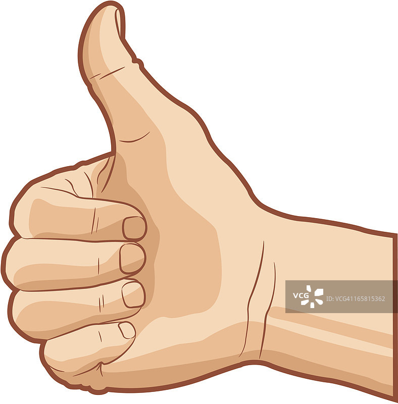 竖起大拇指图片素材