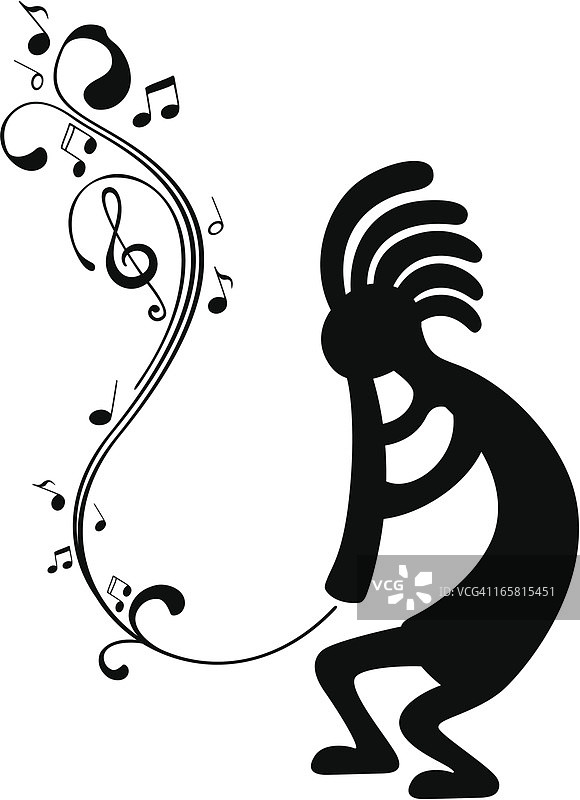 科科佩利剪影图片素材