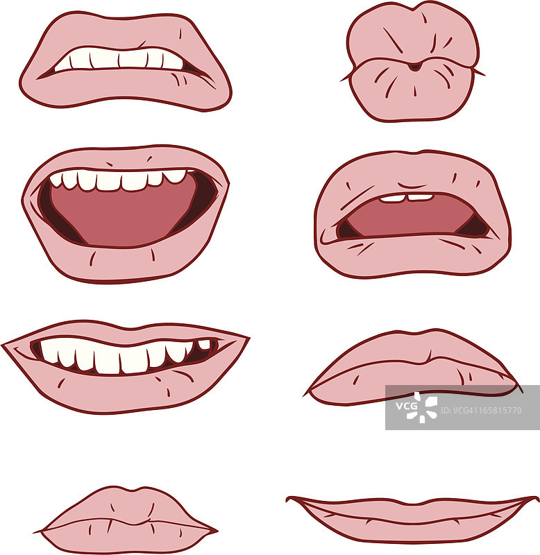 嘴部表情图片素材