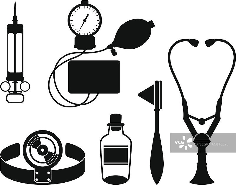 复古医生工具图片素材