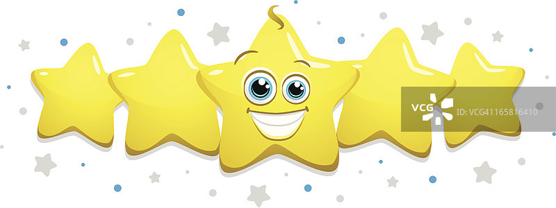 五颗星图片素材