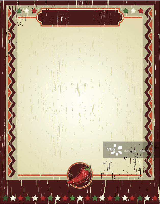 辣椒复古海报图片素材