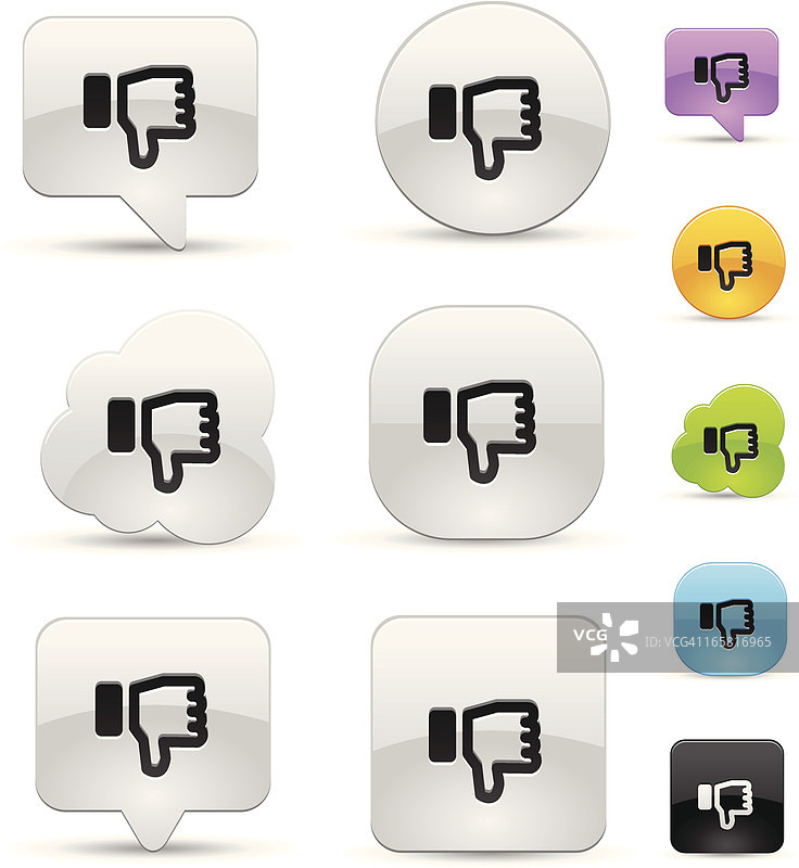 不赞同图标合集图片素材