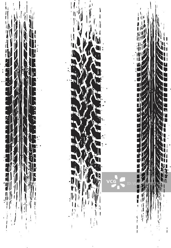 轮胎痕迹图片素材