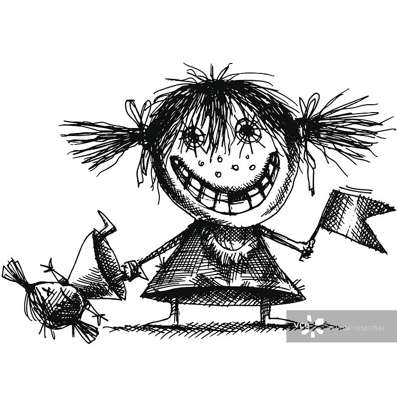 愤怒的女孩图片素材