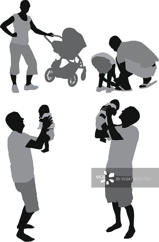 父母和孩子图片素材