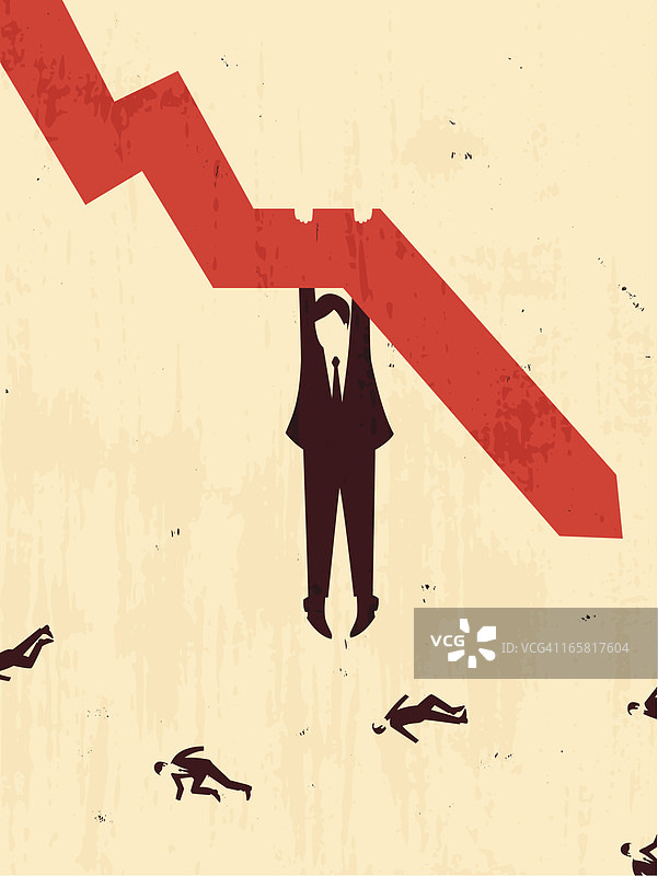 商人抓住图表图片素材