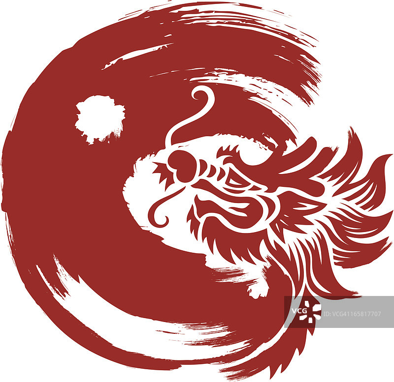 中国龙纹图案图片素材