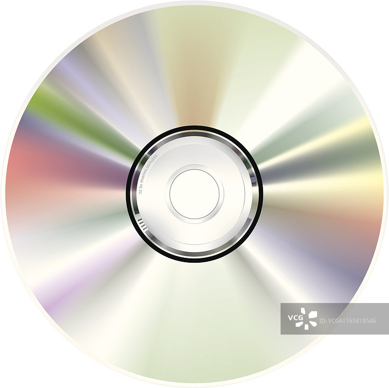 CD-ROM背面彩虹倒影图片素材